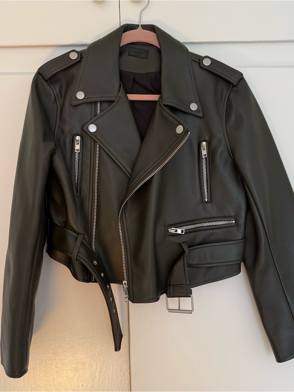 MOTHER Faux Leather Jacket